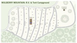 Map of RV and Tent Campground